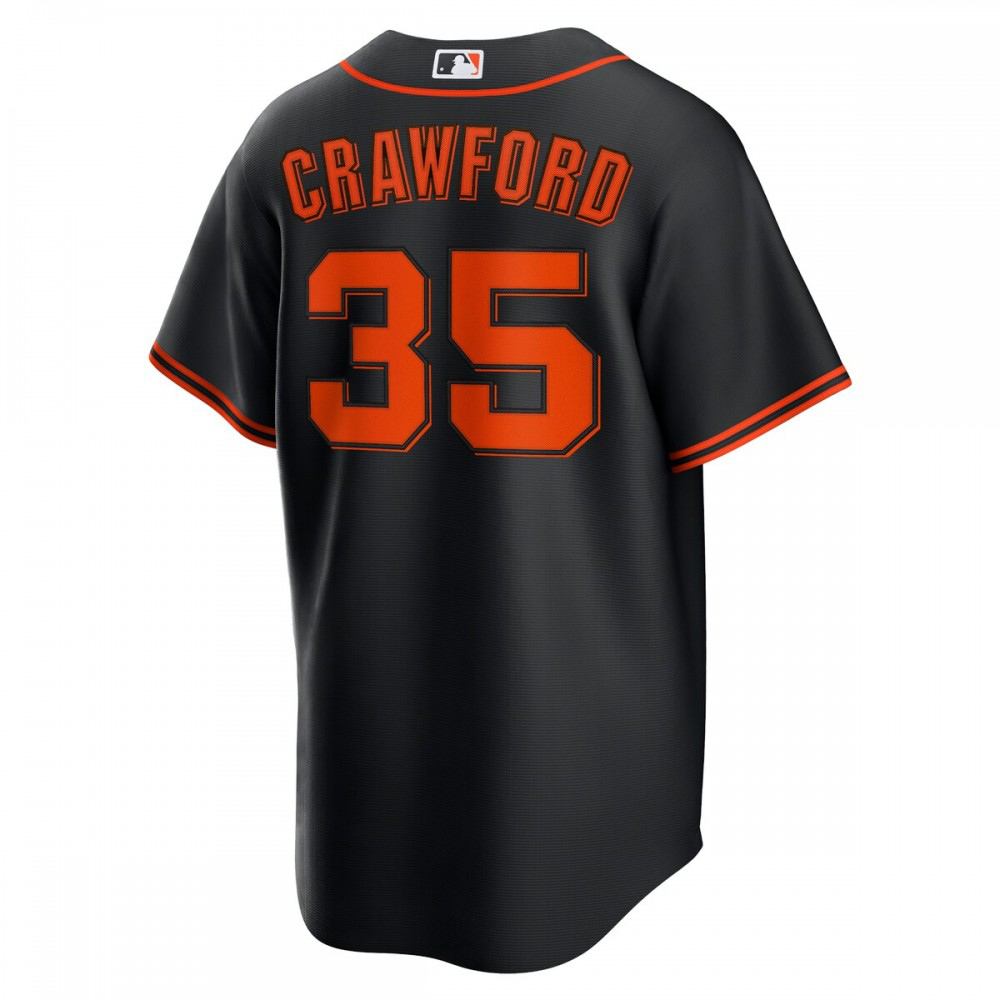 Brandon Crawford San Francisco Giants Alternate Replica Player Name Jersey - Black-Pro Kit Vault | Brand New 26/27 Sports Jerseys